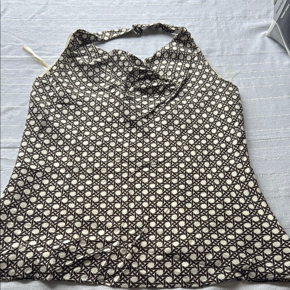 Ann Taylor Tops - Ann Taylor Geometric Black and White Blouse